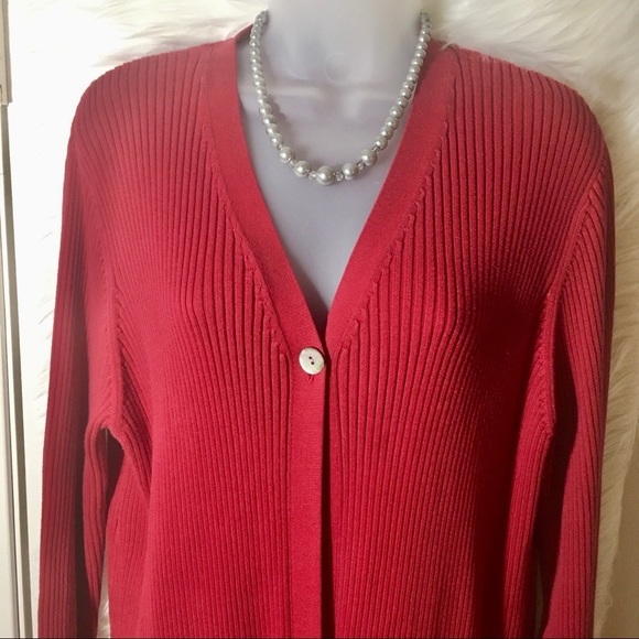 KAREN SCOTT LONG CARDIGAN - Picture 3 of 5